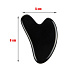 Onyx Gua Sha redukuje vrásky, opuchy, zlepšuje elasticitu pokožky 5 x 8 cm, kameň životnej sily