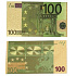 Talisman Zlatá plastová bankovka 100 EUR