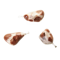 Granát Grosular Matrix Troml prívesok prírodný kameň, 2,2 - 3 cm, 1 kus, kameň ohňa, lásky