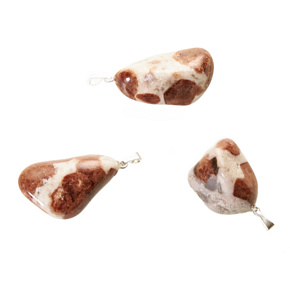 Granát Grosular Matrix Troml prívesok prírodný kameň, 2,2 - 3 cm, 1 kus, kameň ohňa, lásky