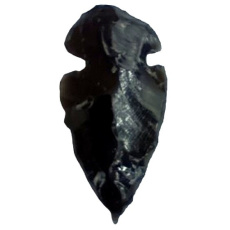 Obsidiánový prívesok šípka prírodný kameň 3,8-5 cm, kameň záchrany