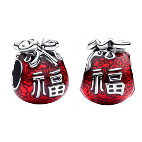 Charm Pytel štěstí, korálek na náramek štěstí Charm Pytel štěstí, korálek na náramek štěstí