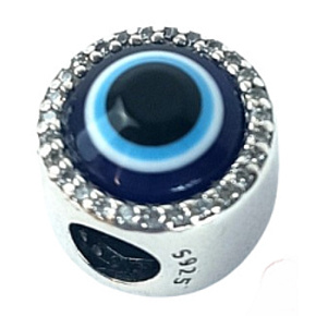 Prívesok Striebro 925 grécke modré oko, ochranný amulet, korálik na náramku symbol