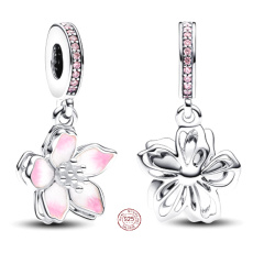 Prívesok zo striebra 925 Cherry blossom, prívesok na náramok Prívesok zo striebra 925 Cherry blossom, prívesok na náramok