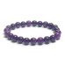 Sugilit náramok elastický prírodný kameň, guľôčka 8 mm / 16 - 17 cm, kameň lásky
