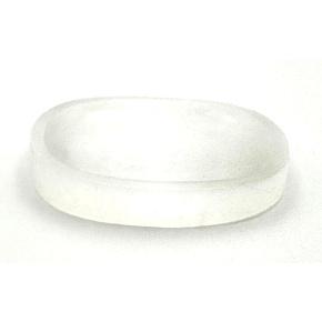 Selenitová miska prírodný kameň 70 - 75 x 45 - 50 mm, 45 - 55 g 1 kus, anjelská energia