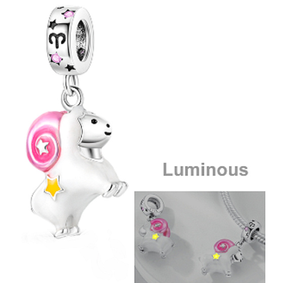 Striebro 925 Luminous - znamenie zverokruhu Baran, náramok s príveskom
