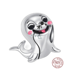 Prívesok Striebro 925 Morský lev, korálik na náramku zviera Prívesok Striebro 925 Morský lev, korálik na náramku zviera