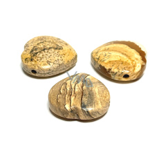 Jaspis obrázok srdce vŕtaný prívesok prírodný kameň 30 mm, kameň pozitívnej energie Jaspis obrázok srdce vŕtaný prívesok prírodný kameň 30 mm, kameň pozitívnej energie