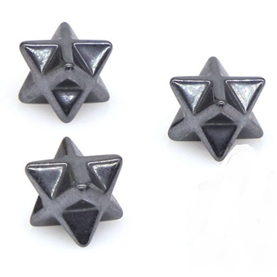 Hematit merkaba prírodný kameň 13 mm, zdravý krvný kameň