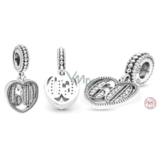 Šarm Striebro 925 60. výročie, prívesok srdca na náramku Šarm Striebro 925 60. výročie, prívesok srdca na náramku
