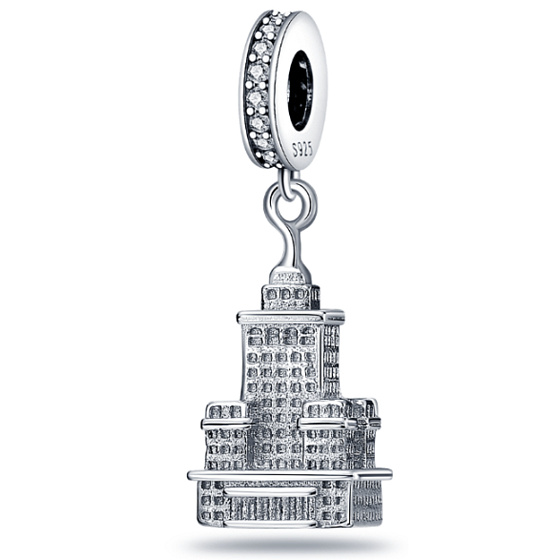 Charm USA - Empire State Building, cestovný náramok s príveskom