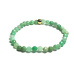 Chryzoprázový náramok s fazetou elastický prírodný kameň, guľôčka 5 mm / 16-17 cm, kameň harmónie rodinných vzťahov