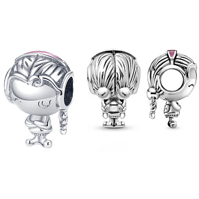 Striebro 925 Dievča v tínedžerskom veku, korálky na náramku