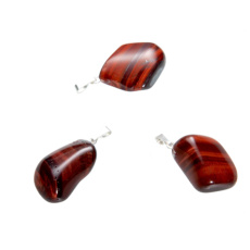 Tygří oko červené / Býčí oko Troml přívěsek, přírodní kámen, S cca 2,5 cm, 1 kus, kámen slunce a země, přináší štěstí a bohatství Tygří oko červené / Býčí oko Troml přívěsek, přírodní kámen, S cca 2,5 cm, 1 kus, kámen slunce a země, přináší štěstí a bohatství