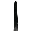 Kokarda – stahovací ozdobná stuha tmavě šedá | 25 cm × 1,5 cm