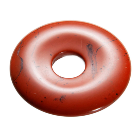 Jaspis červený Donut prírodný kameň 30 mm, plná starostlivosť o kameň