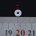 Silikónová zátka - Gumová silikónová zátka, brzda 2 x 6 mm, 10 kusov