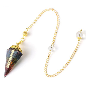 Orgonitový amulet, kyvadlový generátor energie 7 čakier 1 kus
