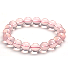 Růženin Mei Han Xing náramek elastický přírodní kámen, kulička 13-14 mm / 16 - 17 cm, kámen lásky