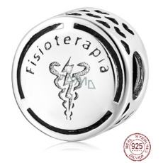 Prívesok Striebro 925 Fyzioterapia, korálik na náramku zamestnanie