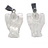Quartz Angel guardian prívesok prírodný kameň ručne brúsený 2 - 2,2 cm, najdokonalejší liečiteľ
