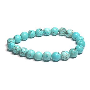Tyrkenit matný náramok z elastického prírodného kameňa, korálik 8 mm / 16-17 cm, kameň mladých ľudí, ktorí hľadajú životný cieľ Tyrkenit matný náramok z elastického prírodného kameňa, korálik 8 mm / 16-17 cm, kameň mladých ľudí, ktorí hľadajú životný cieľ