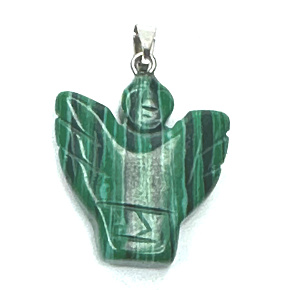 Malachitl Angel, prívesok s anjelskými krídlami ručne brúsený 25 x 21 x 5 mm, kameň želania Malachitl Angel, prívesok s anjelskými krídlami ručne brúsený 25 x 21 x 5 mm, kameň želania