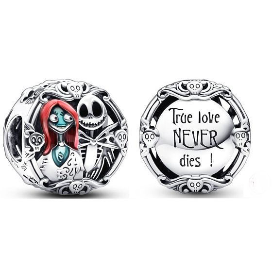 Prívesok Striebro 925 Tim Burton - The Nightmare Before Christmas, korálik na vianočný náramok