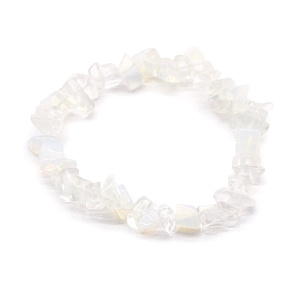 Opalit náramok elastický sekaný, syntetický kameň 16 cm, pre deti, kameň želania a nádeje Opalit náramok elastický sekaný, syntetický kameň 16 cm, pre deti, kameň želania a nádeje