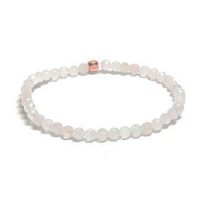 Ružový náramok s fazetou, elastický prírodný kameň, guľôčka 4 mm / 16 - 17 cm, kameň lásky Ružový náramok s fazetou, elastický prírodný kameň, guľôčka 4 mm / 16 - 17 cm, kameň lásky