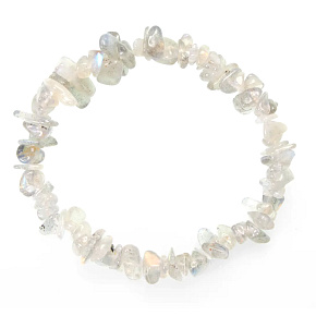 Labradoritový náramok elastický sekaný prírodný kameň 19 cm, kvalita AA, kameň premeny Labradoritový náramok elastický sekaný prírodný kameň 19 cm, kvalita AA, kameň premeny