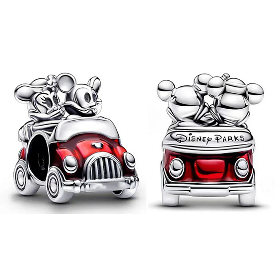 Prívesok Striebro 925 Disney Mickey & Minnie ma výlet, korálik na cestovný náramok