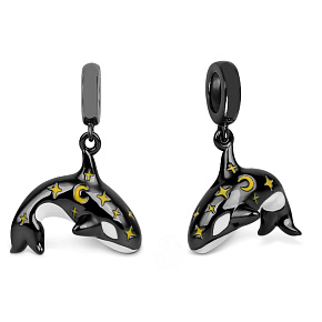 Prívesok zo striebra 925 Star killer whale, zvierací náramok