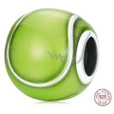 Prívesok Striebro 925 Tenisová loptička, korálik na náramku šport Prívesok Striebro 925 Tenisová loptička, korálik na náramku šport