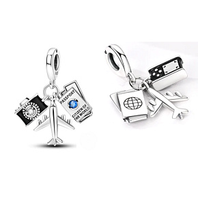 Charm Pas, lietadlo, fotoaparát 3v1, cestovný náramok