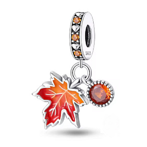 Charm Podzimní nálada, 2v1 list a kaštan příroda Charm Podzimní nálada, 2v1 list a kaštan příroda