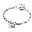 Charm Disney 2v1 Mickey a Minnie silueta, přívěsek na náramek film