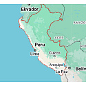Charm Striebro 925 Peru vlajka - hojdajúca sa mapa, prívesok na náramok cestovanie