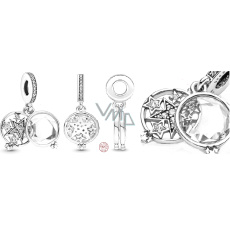 Prívesok na náramok 2v1 zo striebra 925 Zväčšená hviezda Prívesok na náramok 2v1 zo striebra 925 Zväčšená hviezda