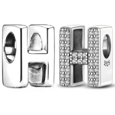 Prívesok Striebro 925 Abeceda písmeno H, korálik na náramok