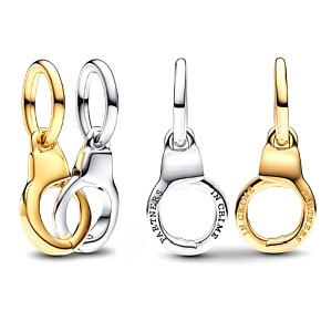 Charm Striebro 925 Otvárateľné a rozdeliteľné putá, prívesok na náramok priateľstva
