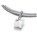 Charm Sterlingové stříbro 925 Lední medvědice s mládětem, přívěsek na náramek, symbol ochrany, mateřství a ohrožené přírody, rodina
