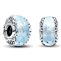 Charm Striebro 925 Luminozné Disney Popoluška Murano sklo, korálka na náramok film