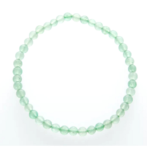 Aventurínový náramok elastický prírodný kameň, guľôčka 4 mm / 19 cm, kameň pre šťastie