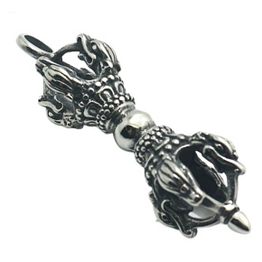 Päťdielna budhistická palička z nehrdzavejúcej ocele Dorje Vajra 61 x 11 mm