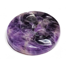 Ametystová tvár slnka a mesiaca. ručne vyrezávaný prírodný kameň 5 cm, kameň kráľov a biskupov Ametystová tvár slnka a mesiaca. ručne vyrezávaný prírodný kameň 5 cm, kameň kráľov a biskupov