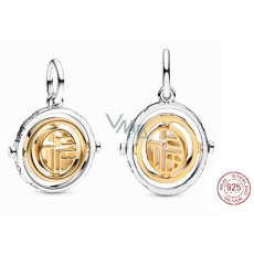 Prívesok Striebro 925 foo symbol otočný, prívesok na náramku Prívesok Striebro 925 foo symbol otočný, prívesok na náramku