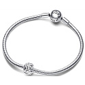 Šarm Striebro 925 Studs zátka, klip korálek na šťastie náramok