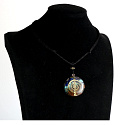 Orgonitový amulet, generátor energie 3,5 cm na voskovanej šnúre 60 cm